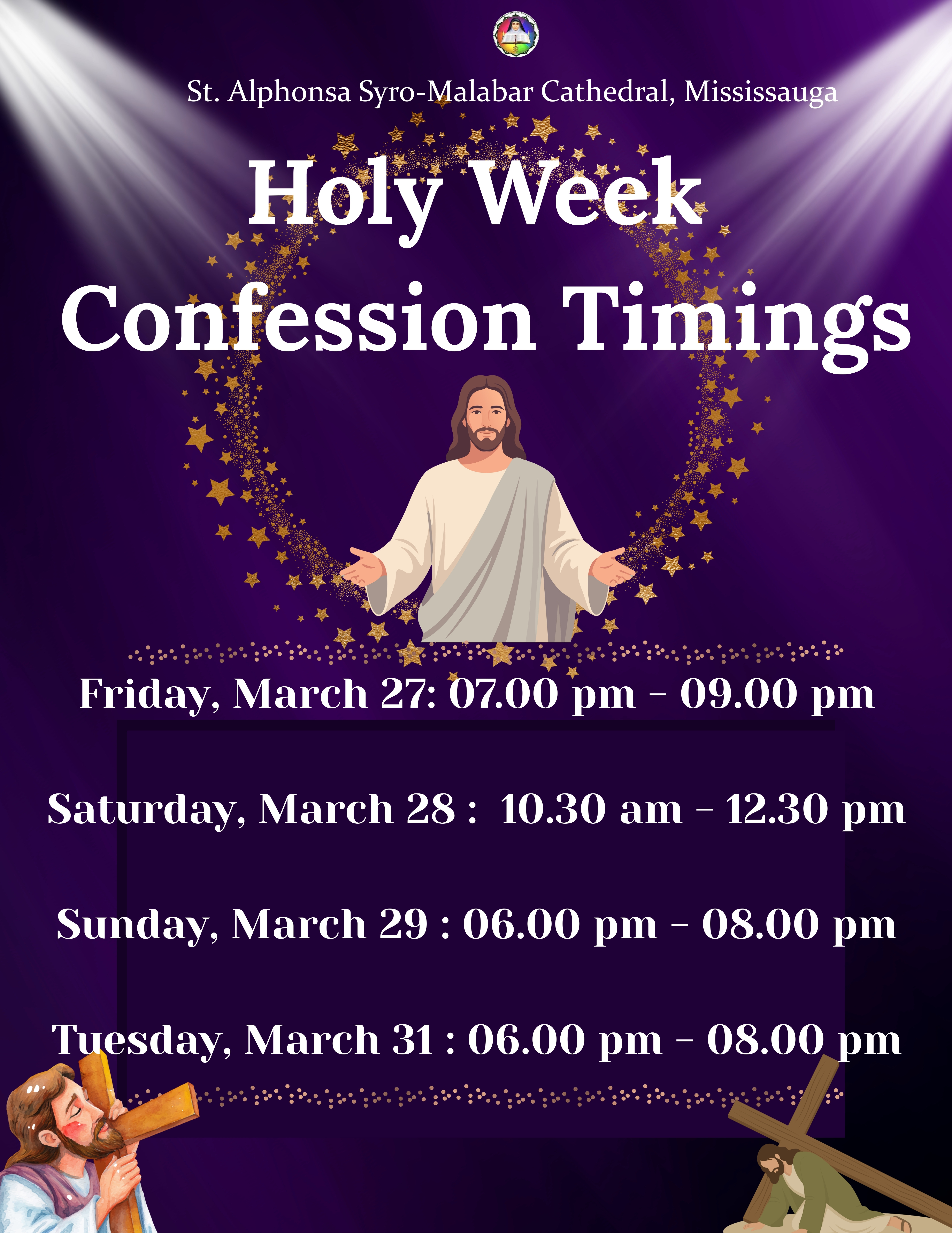Confession Timings for Holy Week image 