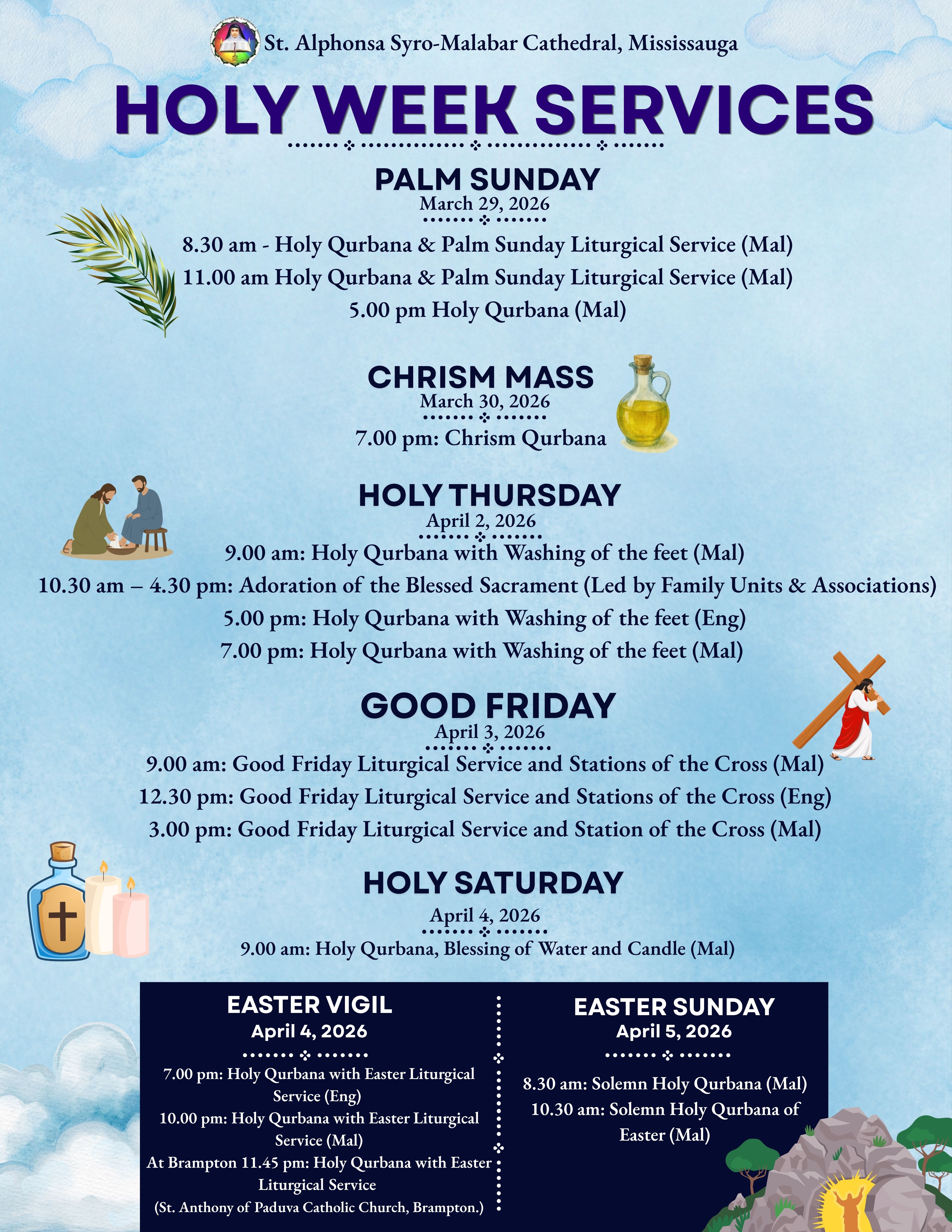 Holy Week Schedule image 